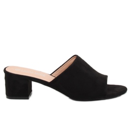 Talons hauts noirs QL-89 Noir