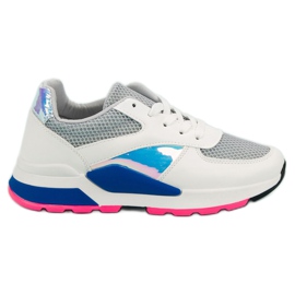 Chaussures de sport décontractées blanche multicolore