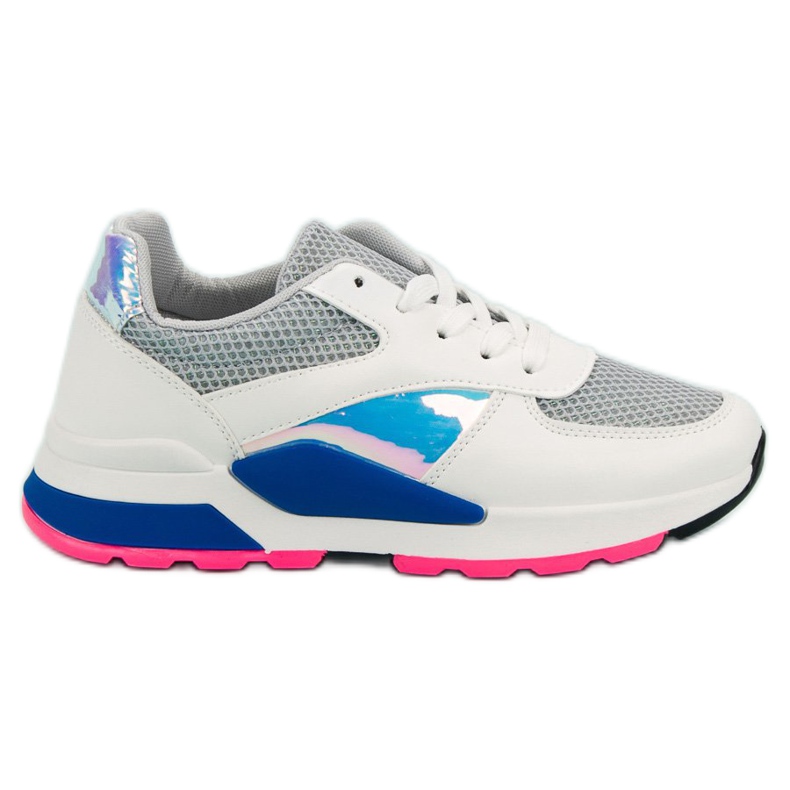 Chaussures de sport décontractées blanc multicolore