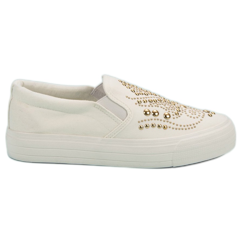 J. Star Slipons Blancs Avec Strass blanche J. Star Slipons Blancs Avec Strass blanche