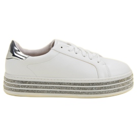 Chaussures de sport avec cristaux blanche Chaussures de sport avec cristaux blanche