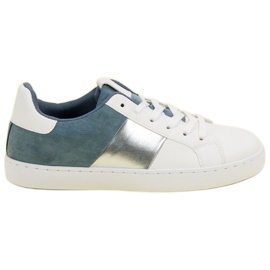 Chaussures de sport confortables blanc bleu