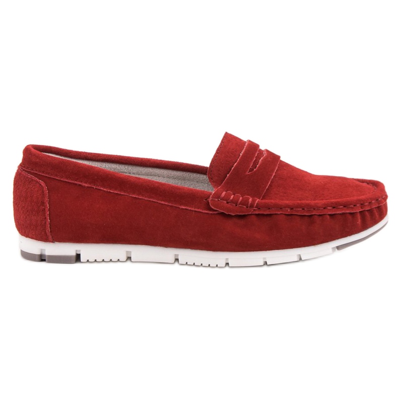 Filippo Mocassins en cuir rouge Filippo Mocassins en cuir rouge