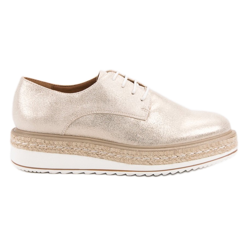 Clowse Espadrilles dorées d'or