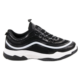 Chaussures de sport textiles noir