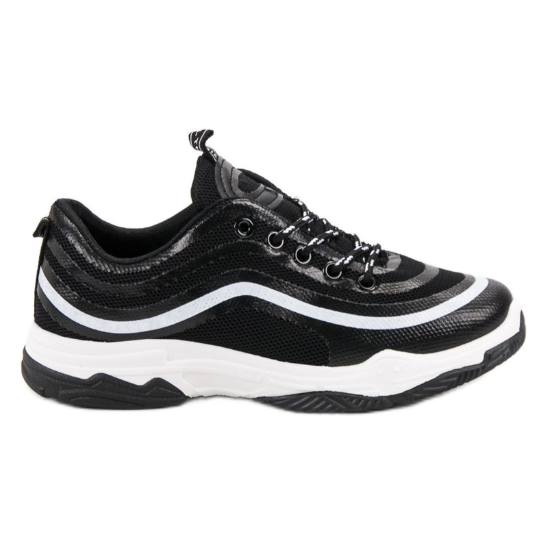 Chaussures de sport textiles le noir