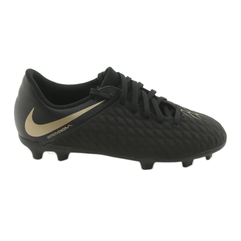 Chaussures de football Nike Hypervenom Phantom 3Club FG Jr AJ4146-090 le noir