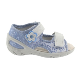 Befado chaussures pour enfants pu 065P122 bleu gris