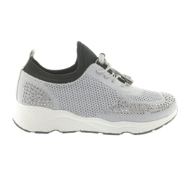 DK Women's Sports FS19 avec des zircons gris le noir DK Women's Sports FS19 avec des zircons gris le noir