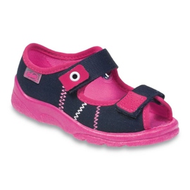 Chaussures enfant Befado 969X105 rose bleu marine