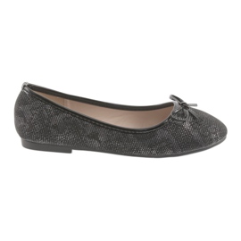 American Club Ballerines de filles avec un noir Lu17