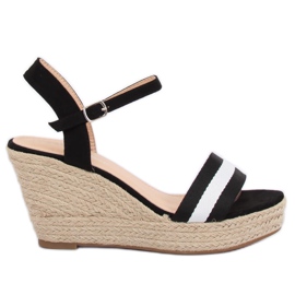 Espadrilles compensées noires, noir 9072 Noir le noir