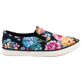 Yes Mile Slipony En Fleurs le noir multicolore
