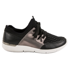 Chaussures de sport à enfiler noir