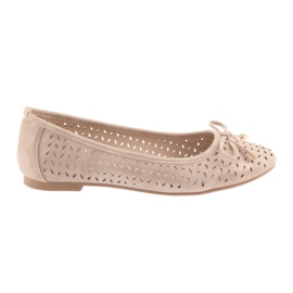 Ballerines American Club LU13 pour femmes beige doré