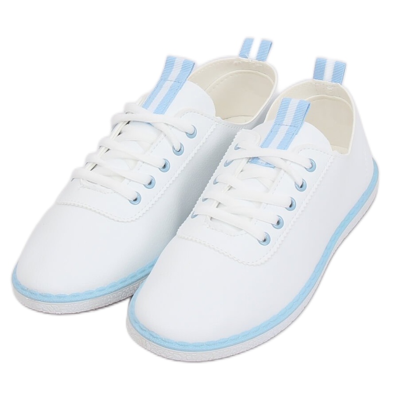 Baskets femme blanches et bleues XJ-2918 L.BLUE Baskets femme blanches et bleues XJ-2918 L.BLUE