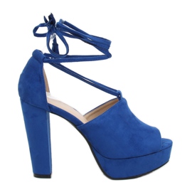 Sandales cobalt LM-058 Bleu bleu marin