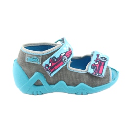 Chaussures enfant Befado 250P085 bleu gris