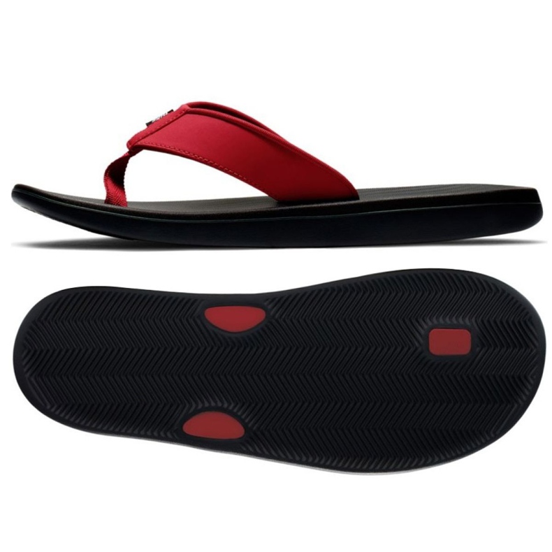 Tongs Nike Kepa Kai M AO3621-600 le noir rouge