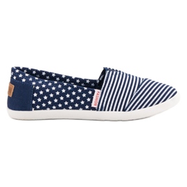 SHELOVET Slipons textiles bleu SHELOVET Slipons textiles bleu