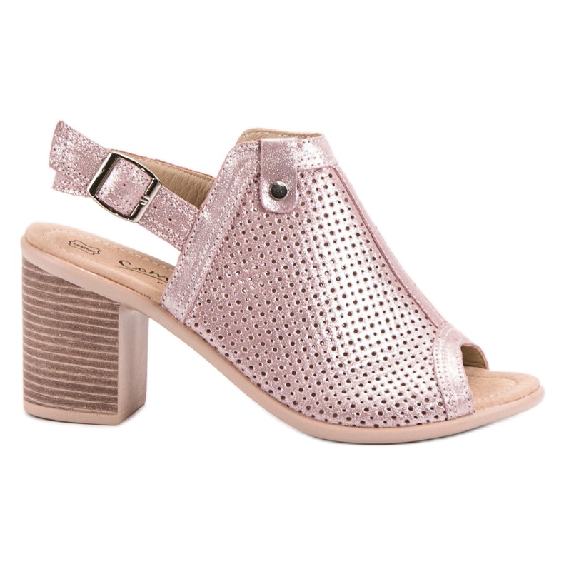 Filippo Sandales en cuir rose