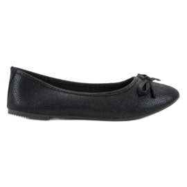 Evento Ballerine Noire Avec Un Noeud