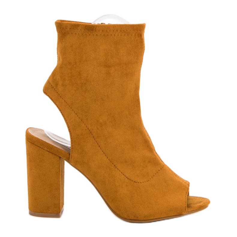 Nio Nio Bottes à bout ouvert moutarde jaune