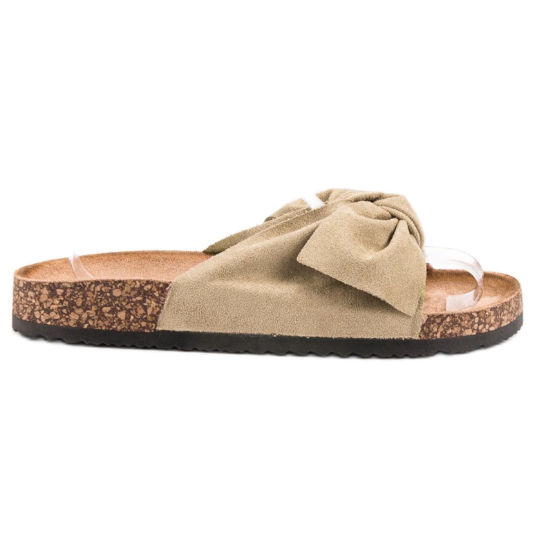 Anesia Paris Pantoufles de Suèdes brun