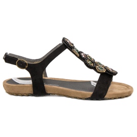 Corina Sandales Boho noires le noir