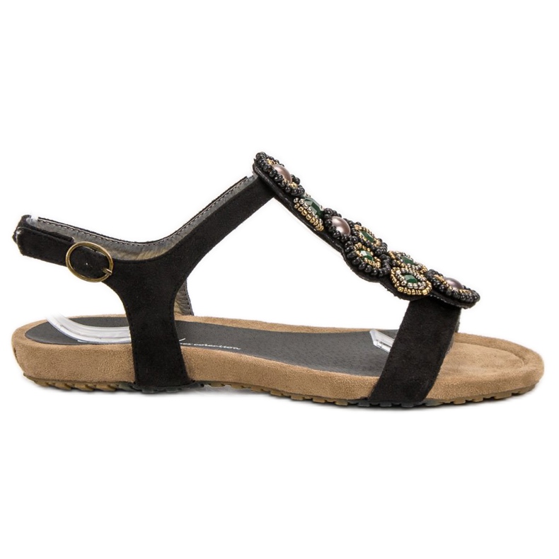 Corina Sandales Boho noires le noir