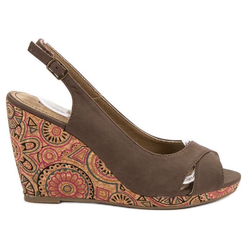Corina Sandales ethniques à la mode brun