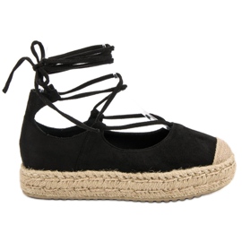 Corina Espadrilles nouées noires
