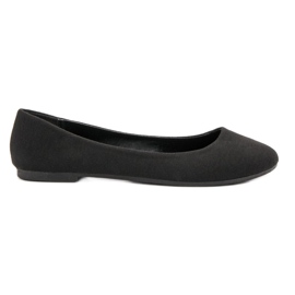Ideal Shoes Ballerines textiles noires le noir