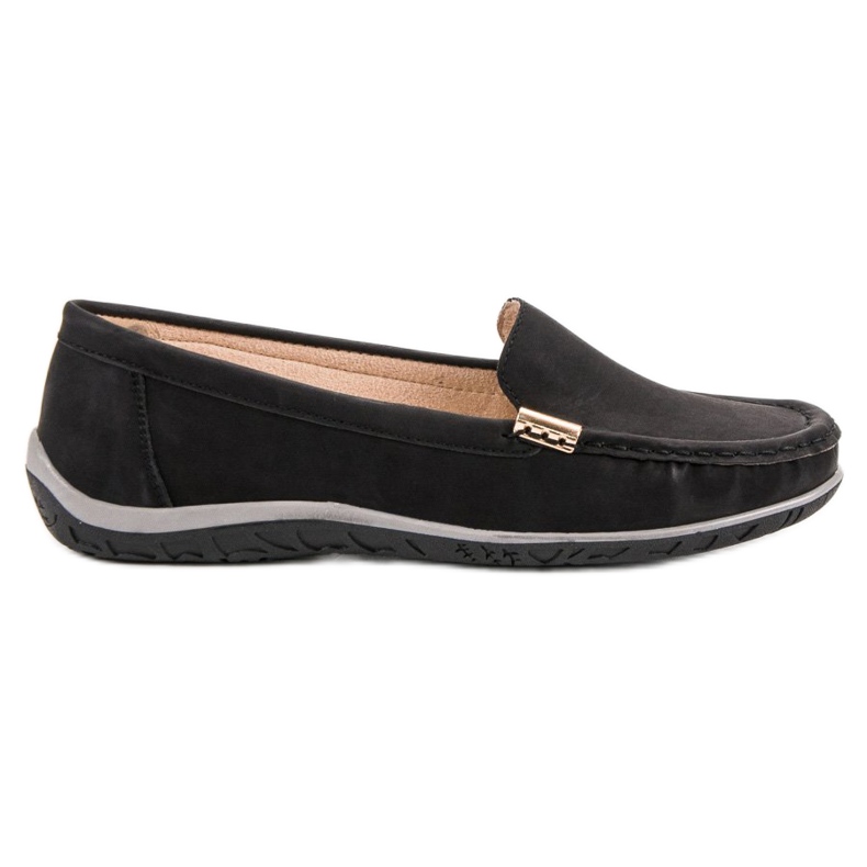 Anesia Paris Mocassins noirs le noir