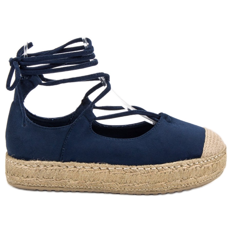 Corina Espadrilles nouées bleu marine