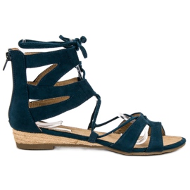 Corina Sandales romaines bleu marine Corina Sandales romaines bleu marine