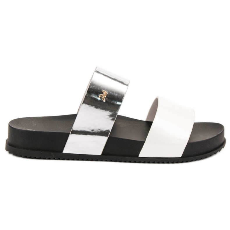 Vinceza Des tongs confortables blanche gris Vinceza Des tongs confortables blanche gris