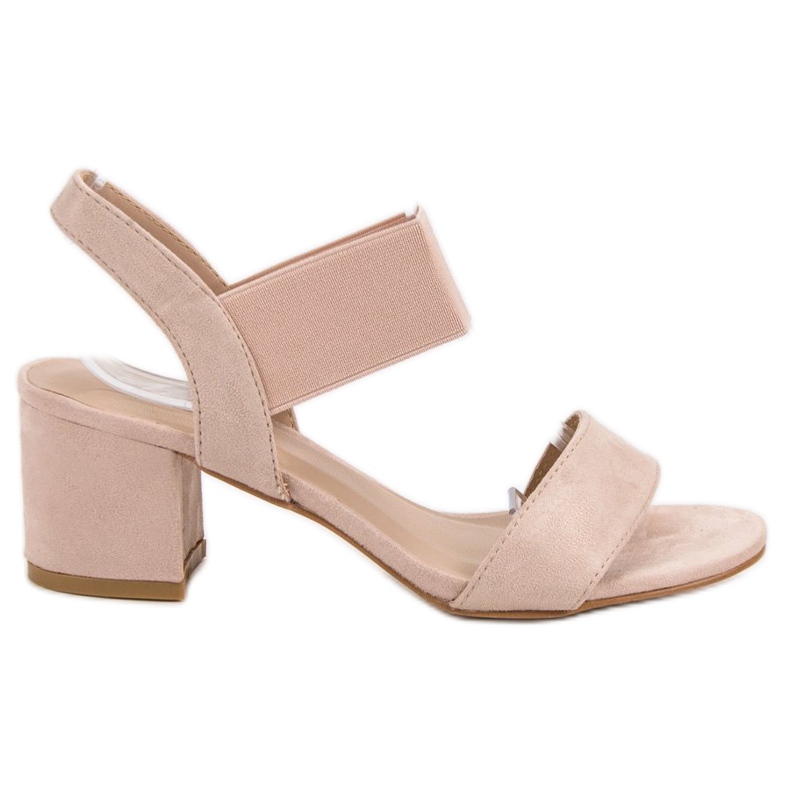Sandales à talons hauts rose