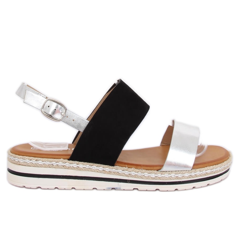 Sandales femme noires F056 Noir le noir