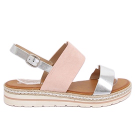 Sandales femme roses F056 Rose