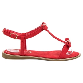 Sandales À Noeud VINCEZA rouge