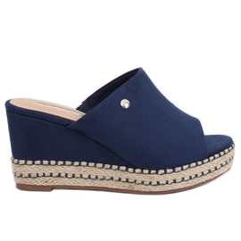 Chaussons bleu marine MW-3M65 Bleu