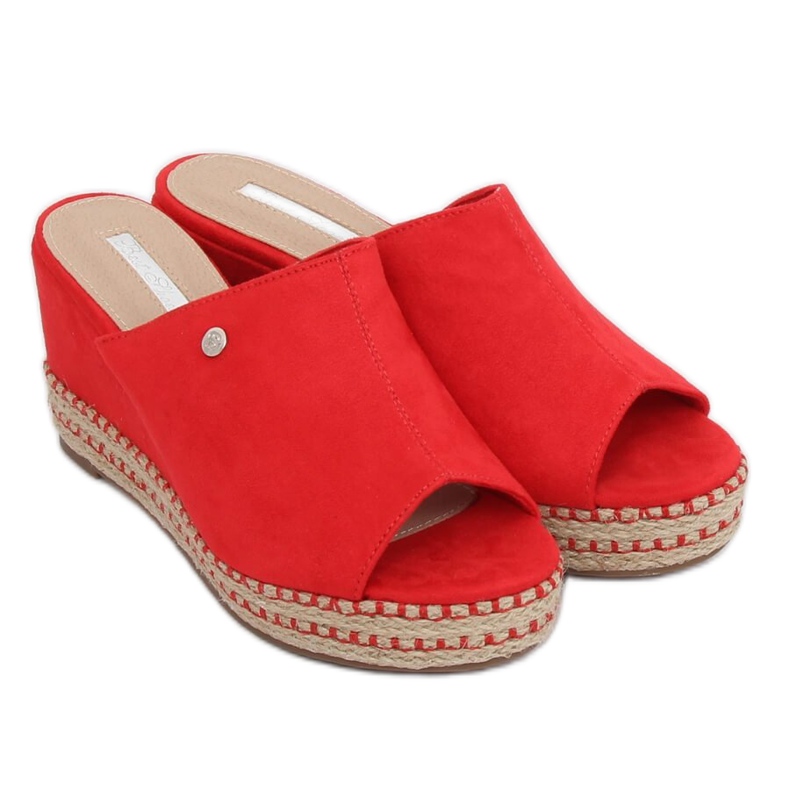 Chaussons compensés rouges MW-3M65 Rouge