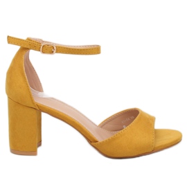 Sandales à talons jaunes VV-24 Jaune