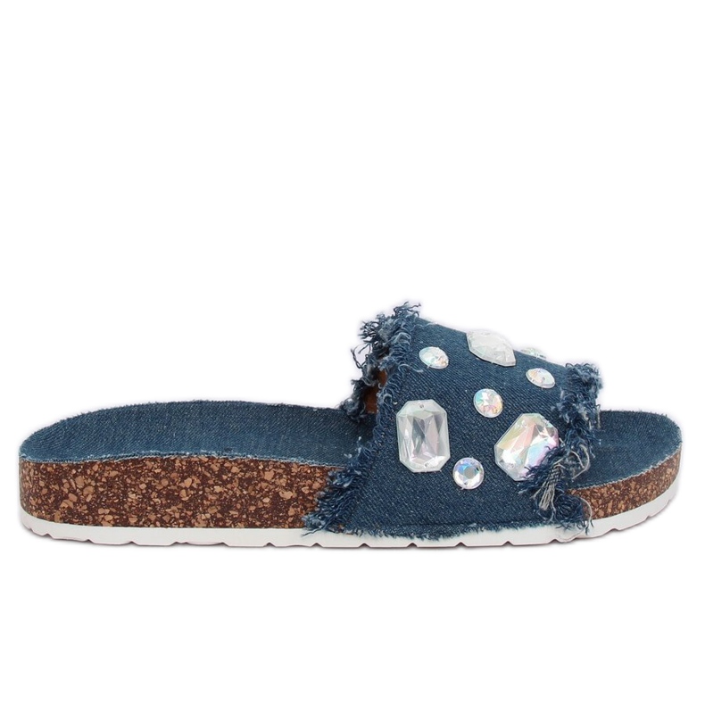 Chaussons CK100 D.BLUE en jean bleu marine