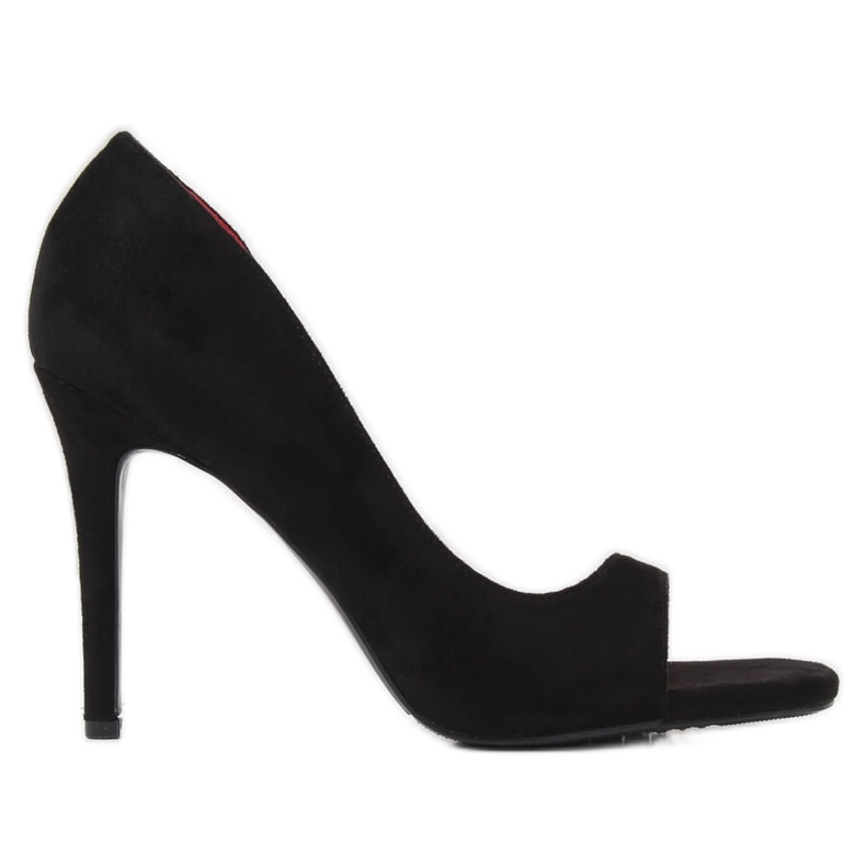 Escarpins doigt ouvert noir G70270 Noir le noir
