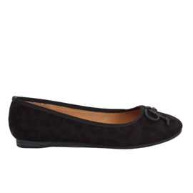 Ballerines femme noir imprimé léopard H9021 Negro le noir