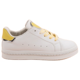 Chaussures de sport à lacets blanche Chaussures de sport à lacets blanche