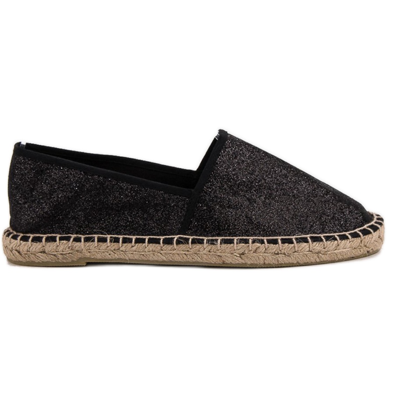 Cm Paris Espadrilles noires pailletées le noir Cm Paris Espadrilles noires pailletées le noir