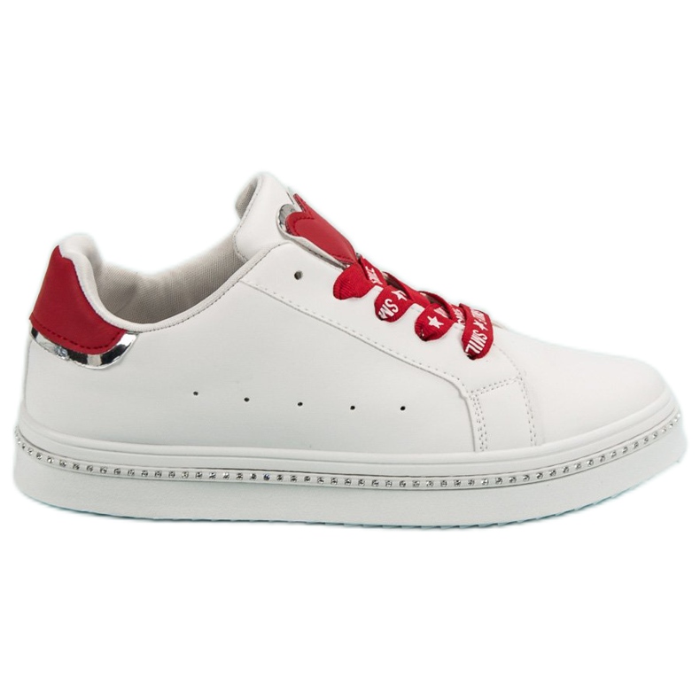 Chaussures de sport à lacets blanche